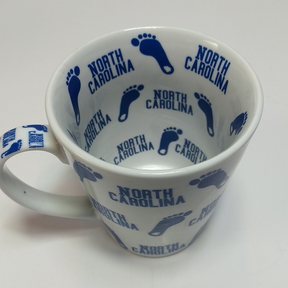 Allover print NC , tar heels coffee mug - Picture 2 of 2